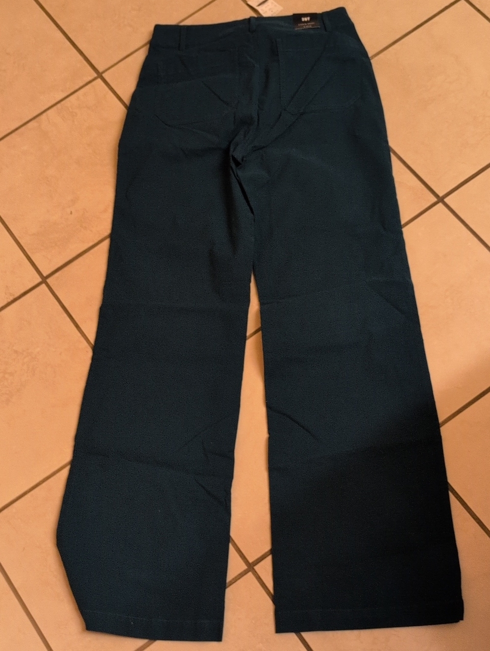 NWT J. Crew Tall Lizzie Wide-leg Pant Patch Pocket Seaport Blue Teal Size 28T - Picture 4 of 10